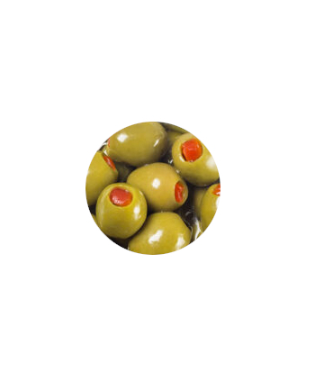 Oliwki MAESTROS VERDE PIMIENTO słoik 345g zielone bez pestki nadziane papryką