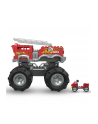 MEGA BLOKS Hot Wheel Monster Trucks 5-Alarm + łazik ATV Pojazd do zbudowania Zestaw klocków HHD19 p4 MATTEL - nr 4