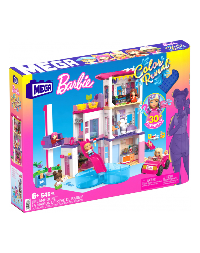 MEGA BLOKS Barbie Domek Marzeń DreamHouse Zestaw klocków HHM01 p4 MATTEL główny