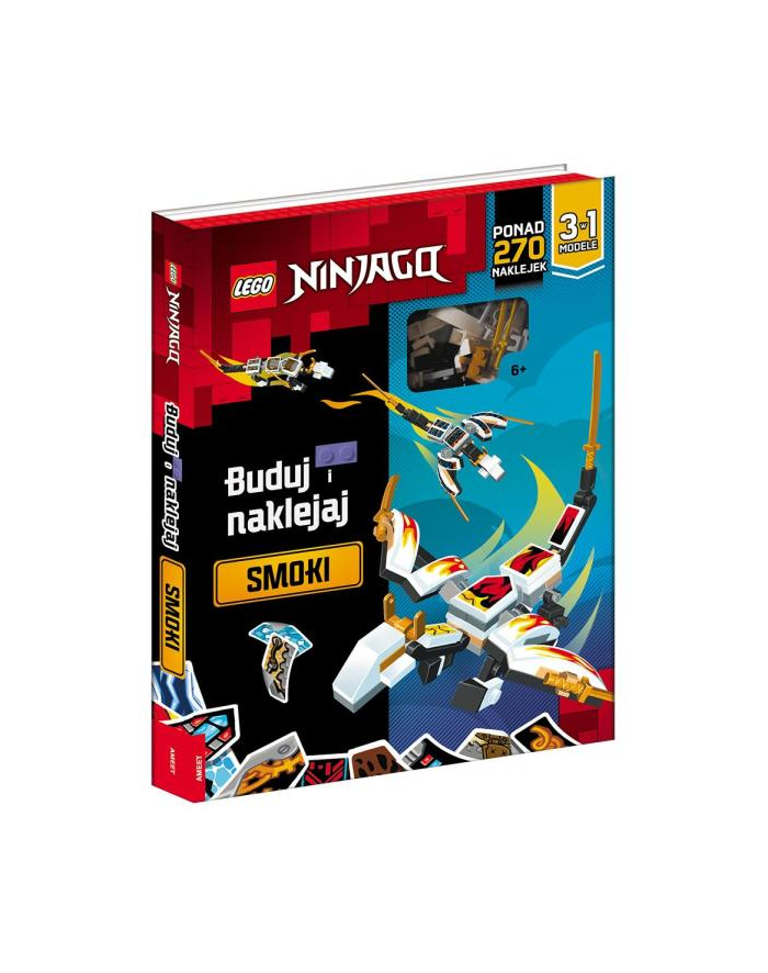 ameet Książka LEGO NINJAGO. Buduj i naklejaj. Smoki BSP-6701 główny