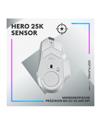 LOGITECH G502 X PLUS - WHITE/PREMIUM - EER2