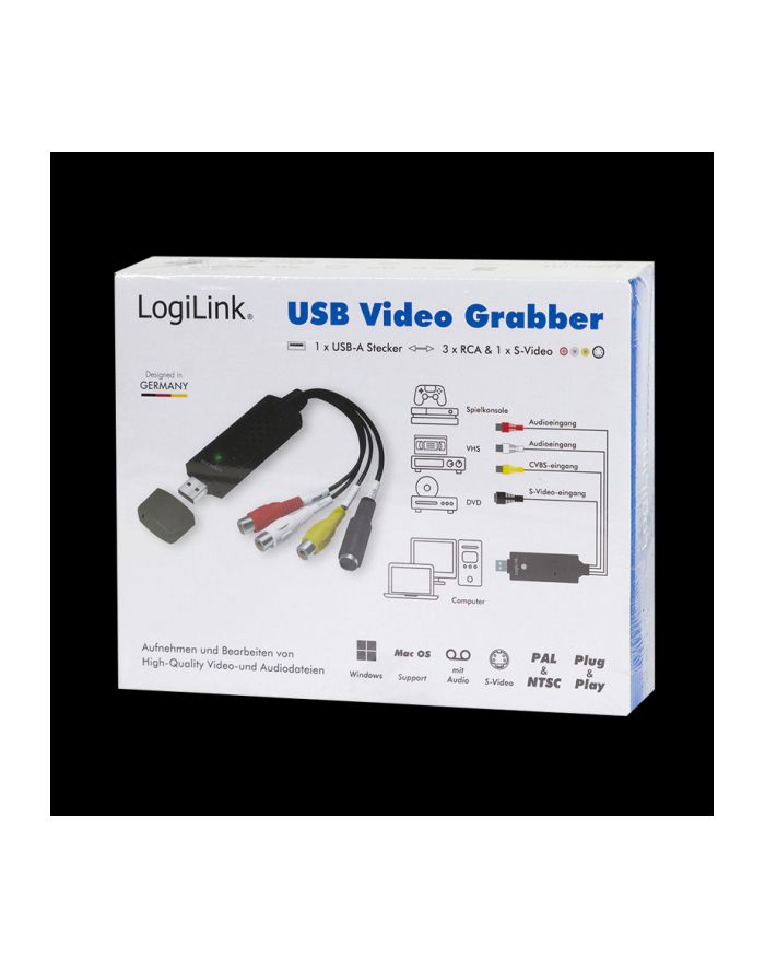 LOGILINK VG0030 Grabber Audio/Video USB2.0 Win11 główny