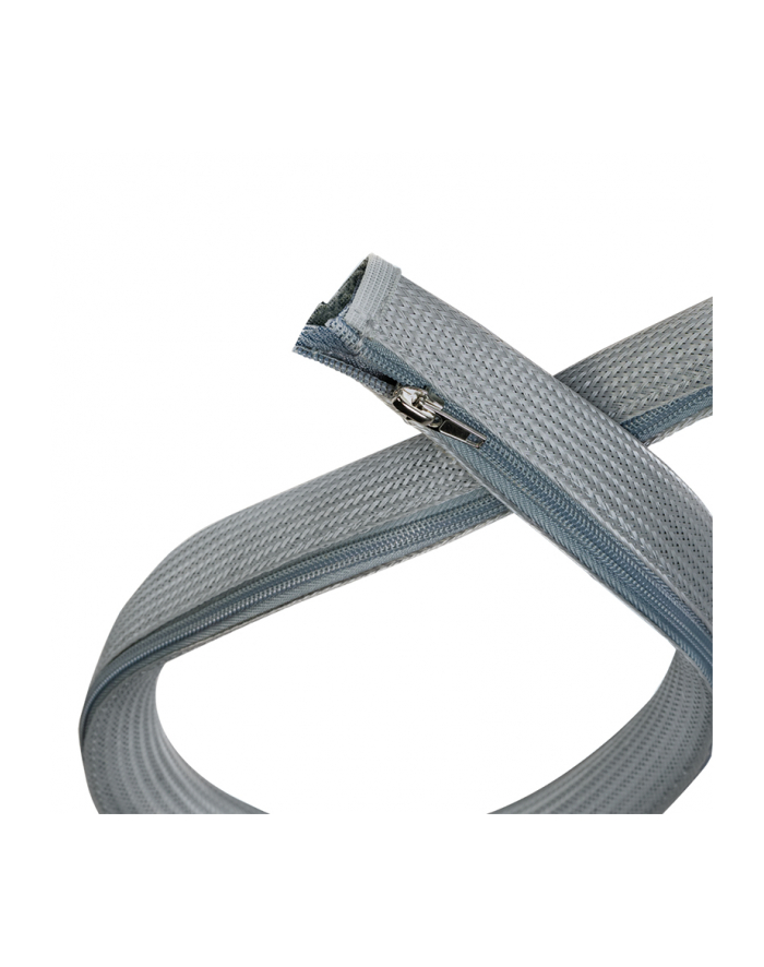 LOGILINK KAB0071 Cable sleeve with zipper Polyester Ø 30 mm grey 1m główny