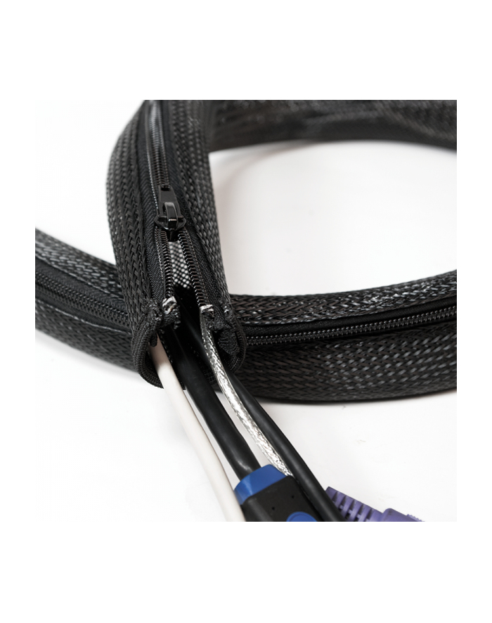 LOGILINK KAB0074 Cable sleeve with zipper Polyester Ø 50 mm grey 2m główny