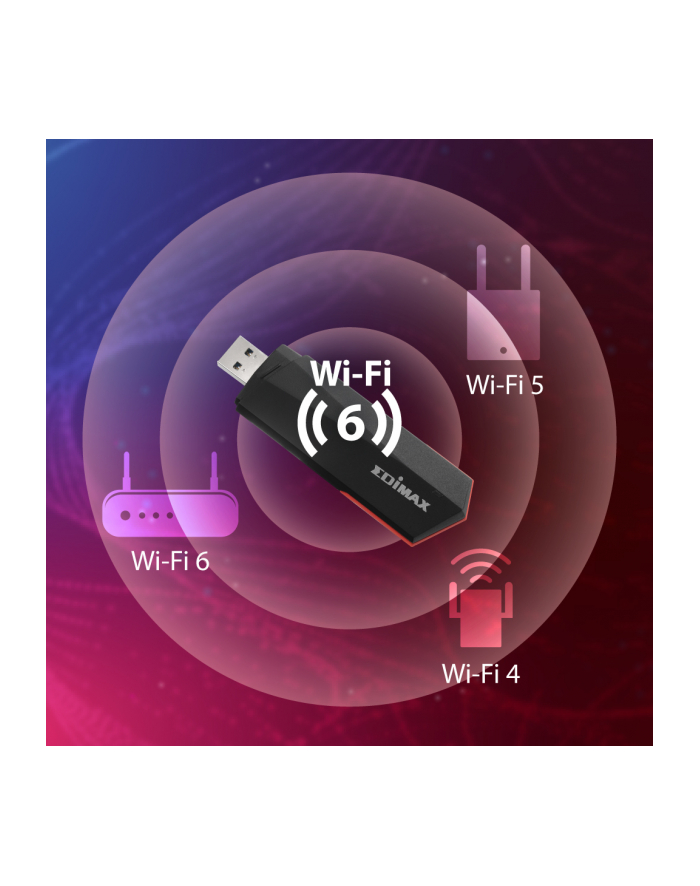 EDIMAX Wireless AX Adapter AX1800 Wi-Fi 6 Dual-Band USB 3.0 główny
