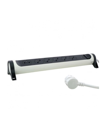 legrand Przedłużacz ochronny 6x2PZ 1,5m biało-czarny