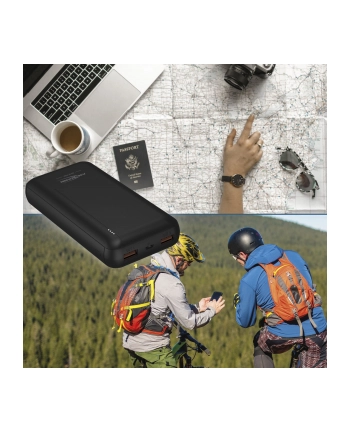 Ansmann Powerbank 20000mAh PB320PD (Kolor: CZARNY, 20,000 mAh)