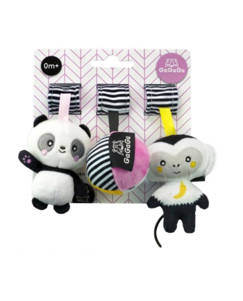 tm toys Pluszowe zawieszki Panda Małpka Piłka 9785