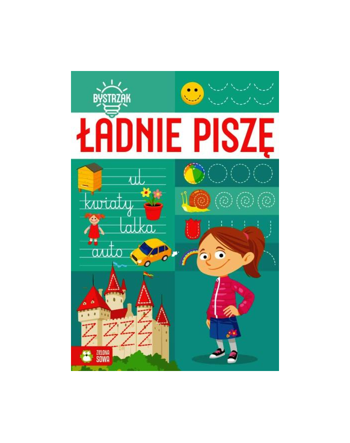 zielona sowa Książka Bystrzak w1. Ładnie piszę główny