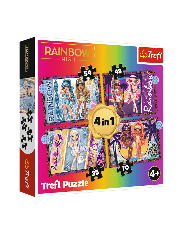 Puzzle 4w1 Modne laleczki / MGA LOL Surprise! 34614Trefl główny