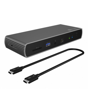 icybox Stacja dokująca IB-DK8801-TB4 Thunderbolt 4, 10w1, 100W,USB, 2,5GB LAN,Multi Display