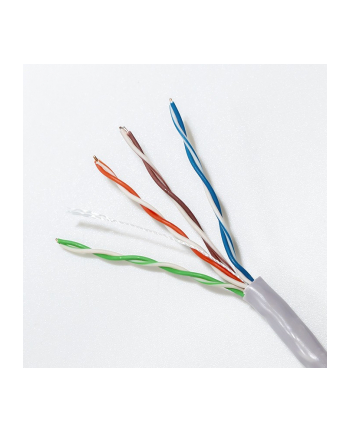 QOLTEC 50358 Kabel sieciowy skrętka UTP CAT5E 305m PVC szary