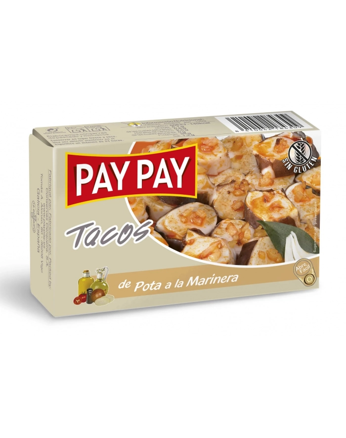 Pay-Pay Kalmary-Pota, macki kalmarów w sosie marynarskim 115g główny