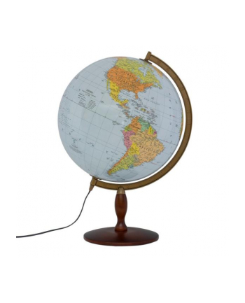 zachem Globus 420 polityczno-fiztczny podświetlany drewniana stopka 8412