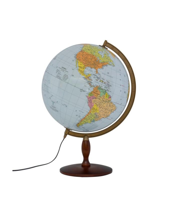 zachem Globus 420 polityczno-fiztczny podświetlany drewniana stopka 8412 główny