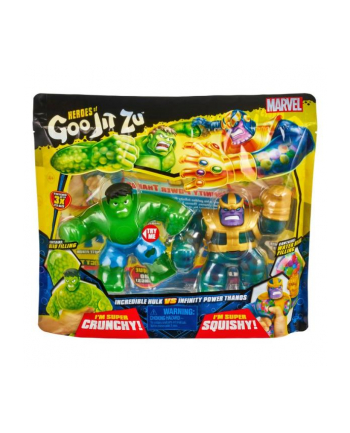 tm toys Goo Jit Zu Figurki Marvel Hero Hulk vs Thanos 41298
