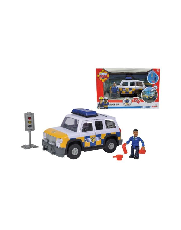 simba Strażak Sam Jeep policyjny z figurką główny