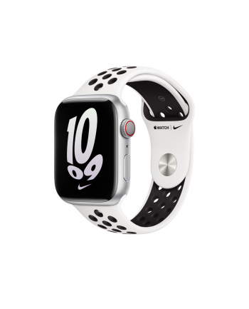 apple Pasek sportowy Nike w kolorze Summit White/czarnym do koperty 45 mm