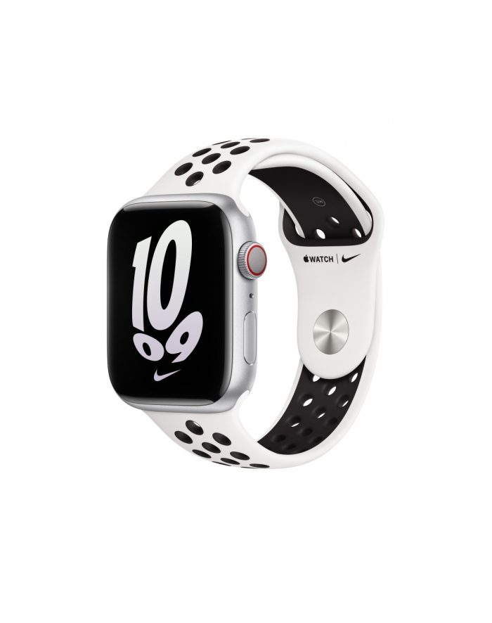 apple Pasek sportowy Nike w kolorze Summit White/czarnym do koperty 45 mm główny