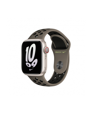 apple Pasek sportowy Nike w kolorze Olive Grey/czarnym do koperty 41 mm