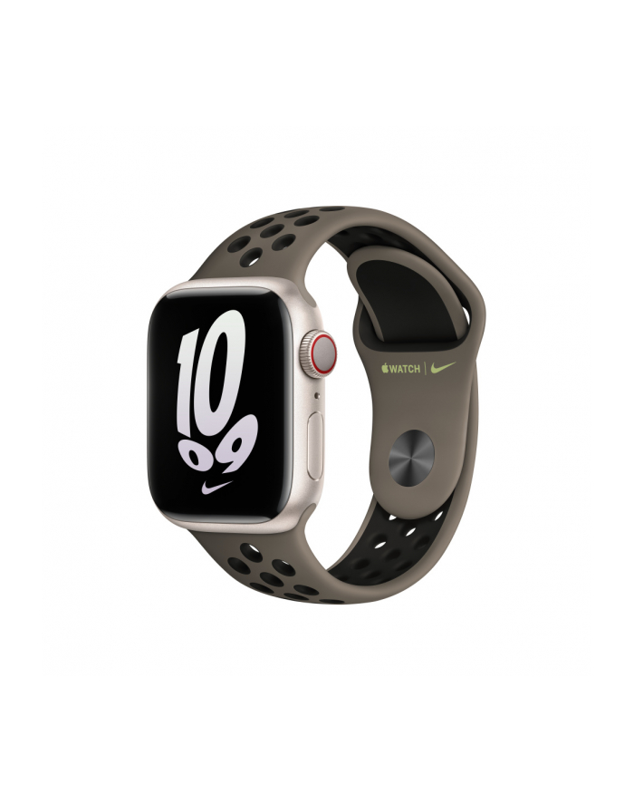 apple Pasek sportowy Nike w kolorze Olive Grey/czarnym do koperty 41 mm główny