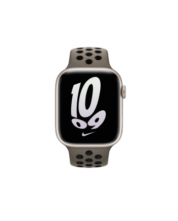 apple Pasek sportowy Nike w kolorze Olive Grey/czarnym do koperty 45 mm