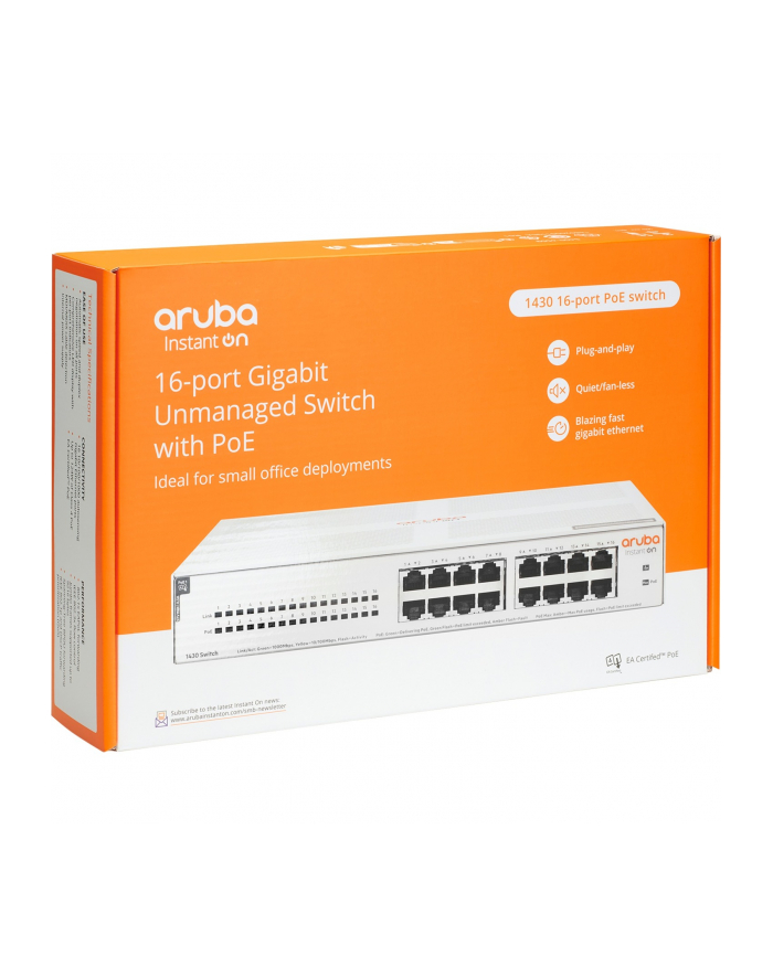 hewlett packard enterprise Przełącznik Switch ARUBA Instant On 1430 16x1GbE PoE  R8R48A główny