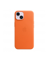 apple Etui skórzane z MagSafe do iPhone 14 - pomarańczowe - nr 10