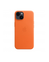 apple Etui skórzane z MagSafe do iPhone 14 - pomarańczowe - nr 11