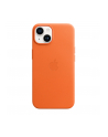 apple Etui skórzane z MagSafe do iPhone 14 - pomarańczowe - nr 12
