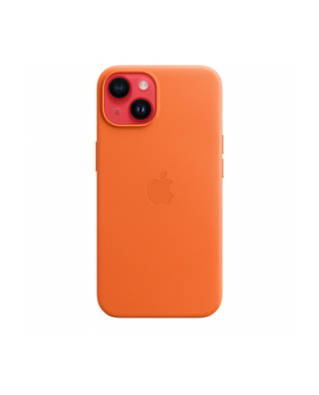 apple Etui skórzane z MagSafe do iPhone 14 - pomarańczowe