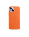 apple Etui skórzane z MagSafe do iPhone 14 - pomarańczowe - nr 2