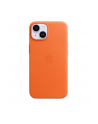 apple Etui skórzane z MagSafe do iPhone 14 - pomarańczowe - nr 3