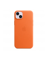 apple Etui skórzane z MagSafe do iPhone 14 Plus - pomarańczowe - nr 11