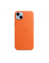 apple Etui skórzane z MagSafe do iPhone 14 Plus - pomarańczowe - nr 2