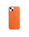 apple Etui skórzane z MagSafe do iPhone 14 Plus - pomarańczowe - nr 5