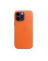apple Etui skórzane z MagSafe do iPhone 14 Pro Max - pomarańczowy - nr 1