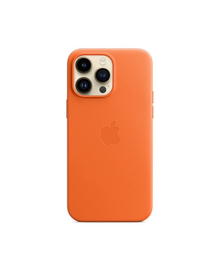 apple Etui skórzane z MagSafe do iPhone 14 Pro Max - pomarańczowy główny