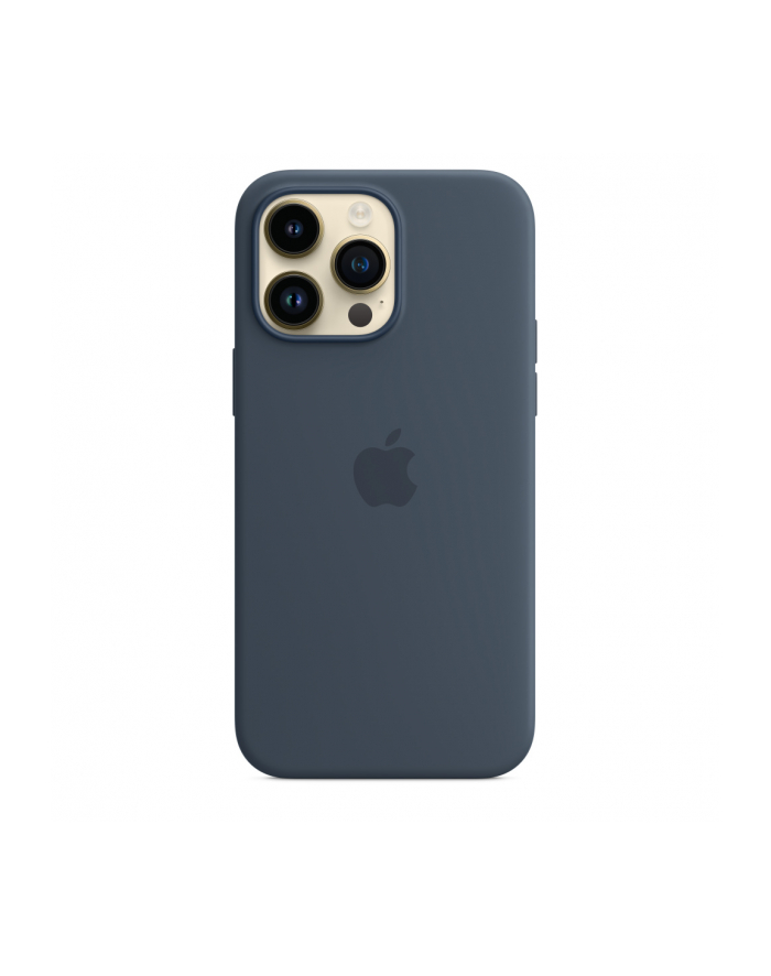 apple Etui silikonowe z MagSafe do iPhone 14 Pro Max - sztormowy błękit główny