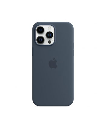 apple Etui silikonowe z MagSafe do iPhone 14 Pro Max - sztormowy błękit