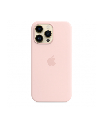 apple Etui silikonowe z MagSafe do iPhone 14 Pro Max - kredowy róż