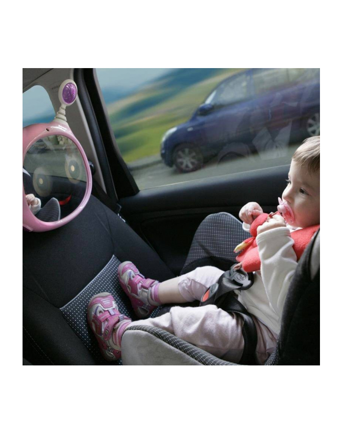 benbat Lusterko aktywne do samochodu Oly - różowy główny