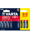 Baterie VARTA LONGLIFE MAX POWER AAA 1.5V 8 (5 3) szt - nr 1