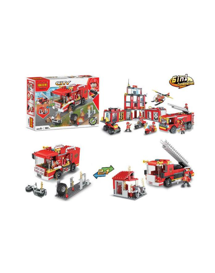 bigtoys Klocki Straż 184 elementy BKLO3090 główny