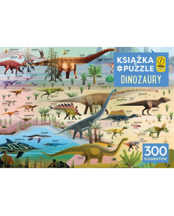foksal Książka i puzzle II. Dinozaury