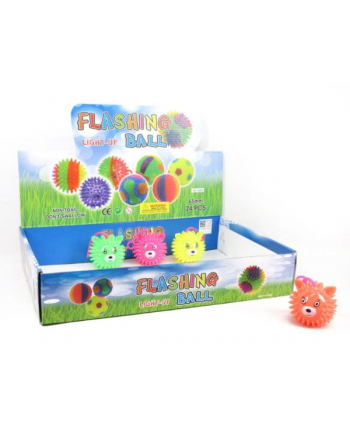 bigtoys Piłka Miś 6,5cm z kolcami i światłem BPIŁ9766
