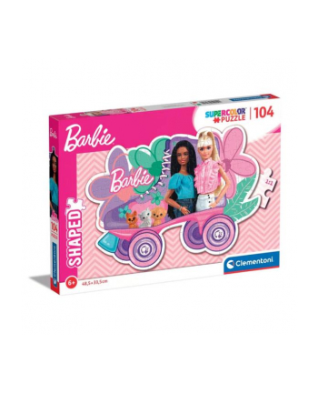 Clementoni Puzzle 104el shaped Barbie 27164