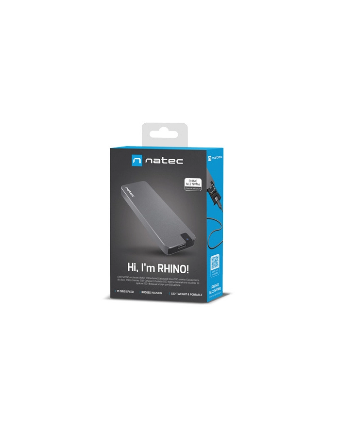 natec Kieszeń zewnętrzna SSD Rhino M.2 NVME USB-C 3.1 Gen 2 aluminium główny