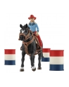 Schleich 42576 Kowbojka i wyścig wokół beczek Farm World - nr 5