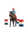 Schleich 42576 Kowbojka i wyścig wokół beczek Farm World - nr 7